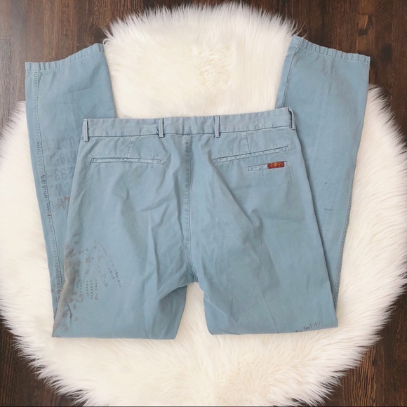 7 For All Mankind - Straight Leg Pants with Art - Picture 2 of 5